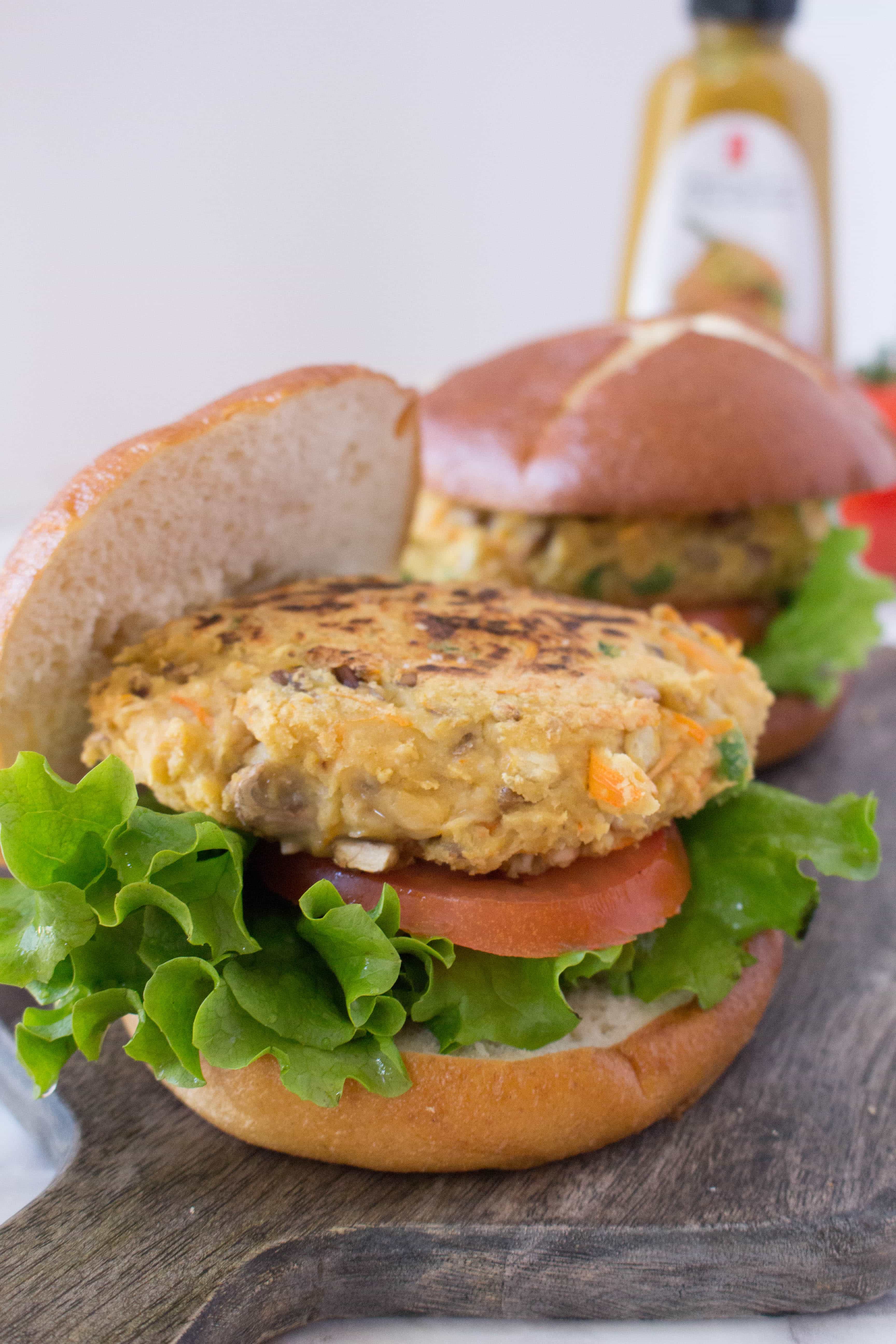 Chickpea and Brown Rice Burger