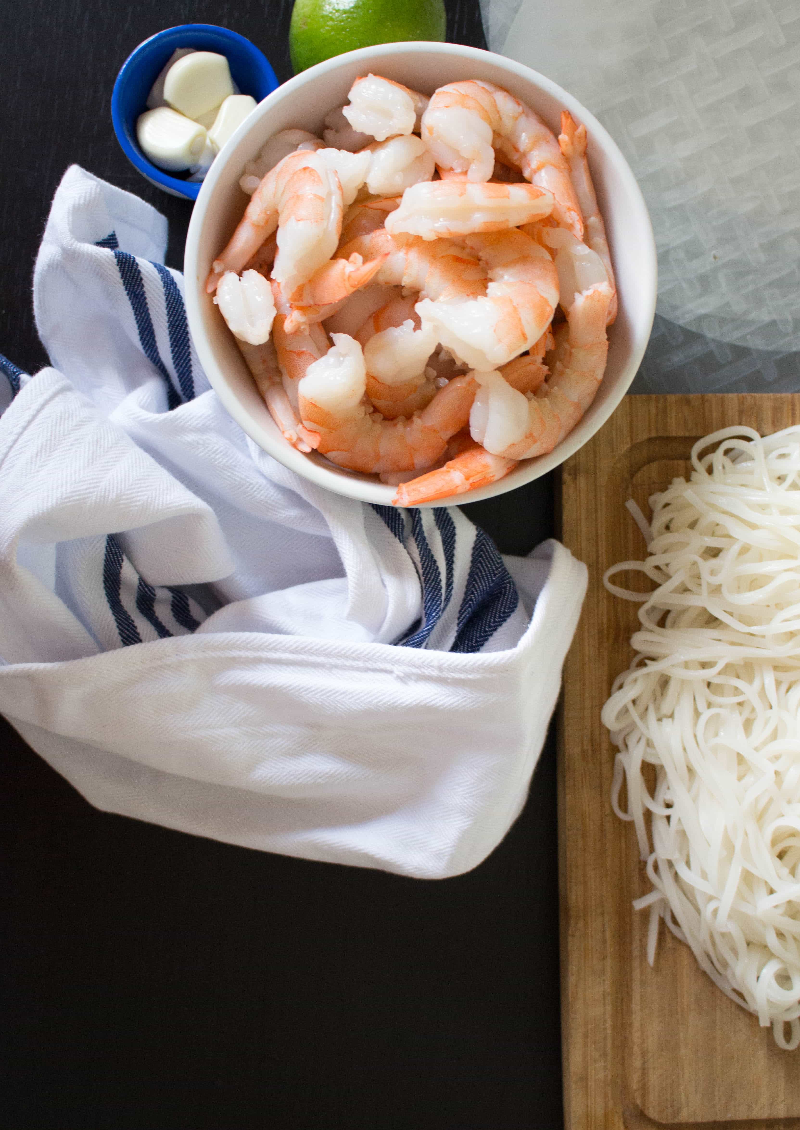 These fresh and healthy Vietnamese Rice Paper Shrimp Rolls are so easy to make! They're accompanied by my go-to creamy peanut sauce. 