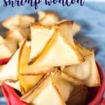 These baked cheesy shrimp wontons are easy to make and are the perfect crowd pleaser for parties or get togethers. Inspired by the deep fried shrimp wontons from sushi restaurants, this is a healthier version made by baking instead.