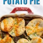 This hearty and delicious beef pot potato pie is the perfect comfort food for a rainy day.