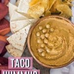 What happens when you crave tacos and hummus at the same time? You combine them and make taco hummus!