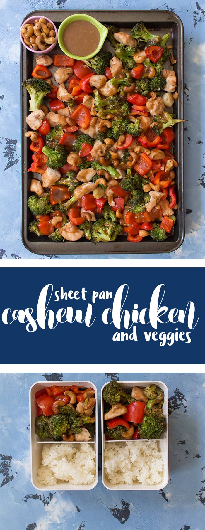 sheet pan cashew chicken with veggies (meal prep)