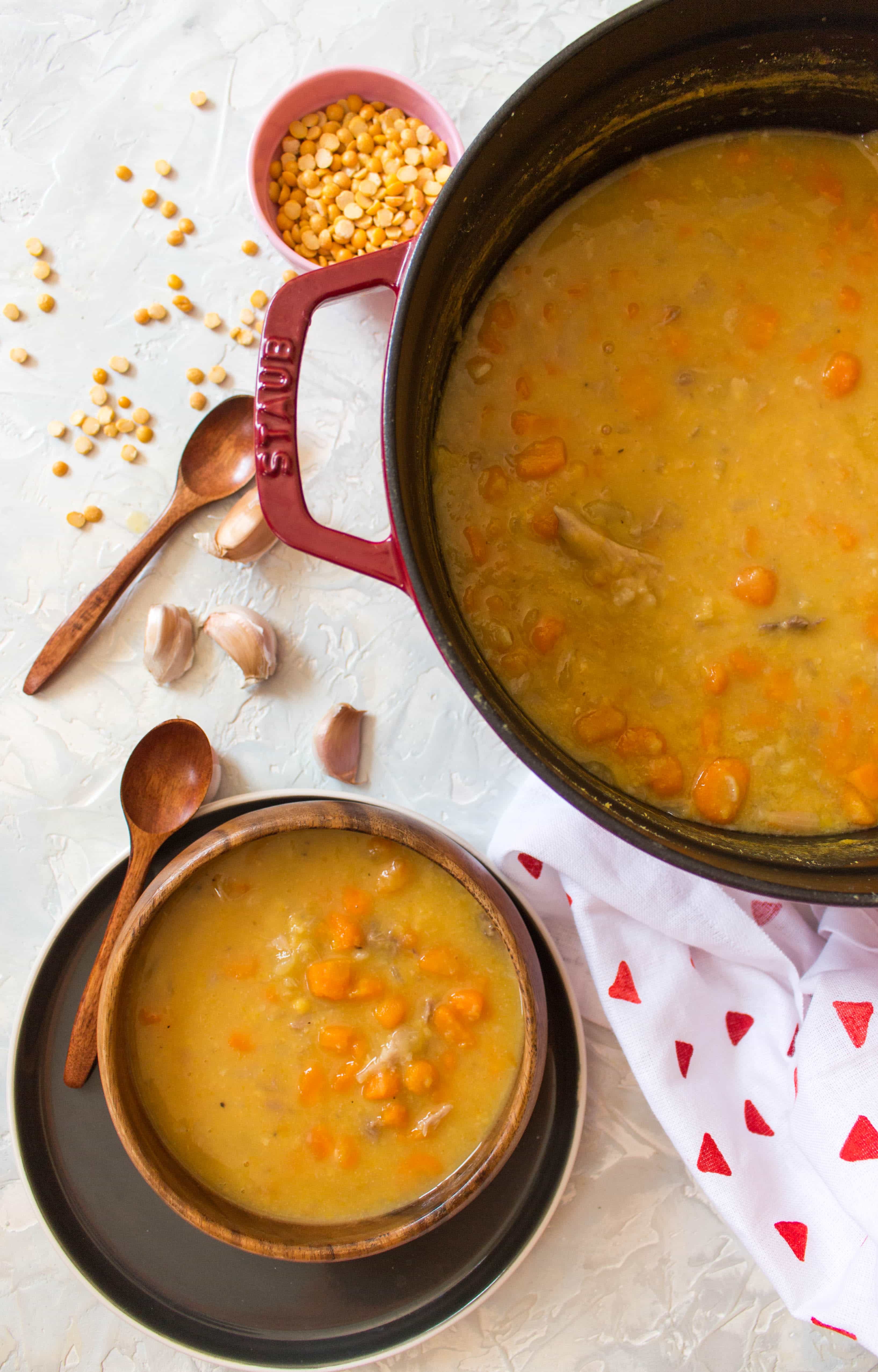 Canadian Yellow Split Pea Soup with Ham Recipe