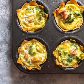 Need a breakfast meal prep idea? Why not try this delicious and fun breakfast wonton egg cups?