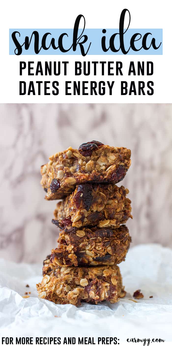 Need a yummy energy bar? Try this delicious and healthy peanut butter and dates energy bar!