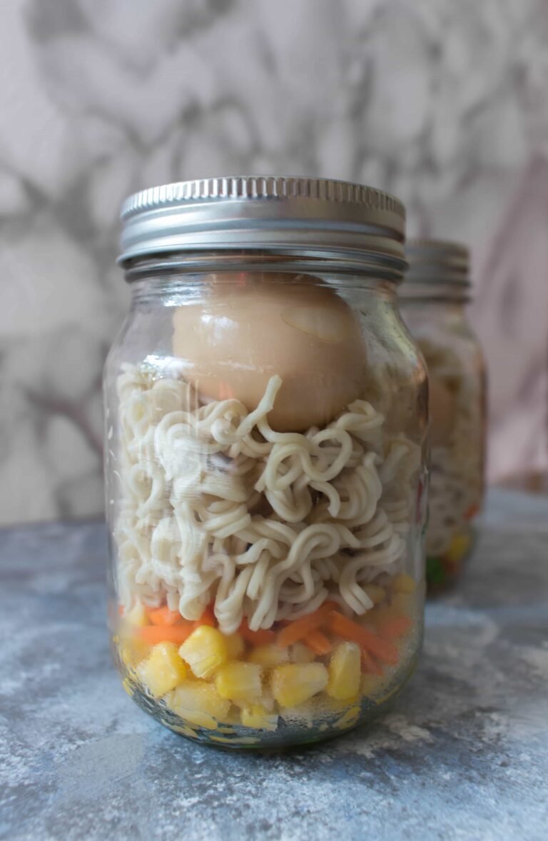 Meal Prep Mason Jar Ramen Carmy Run Eat Travel