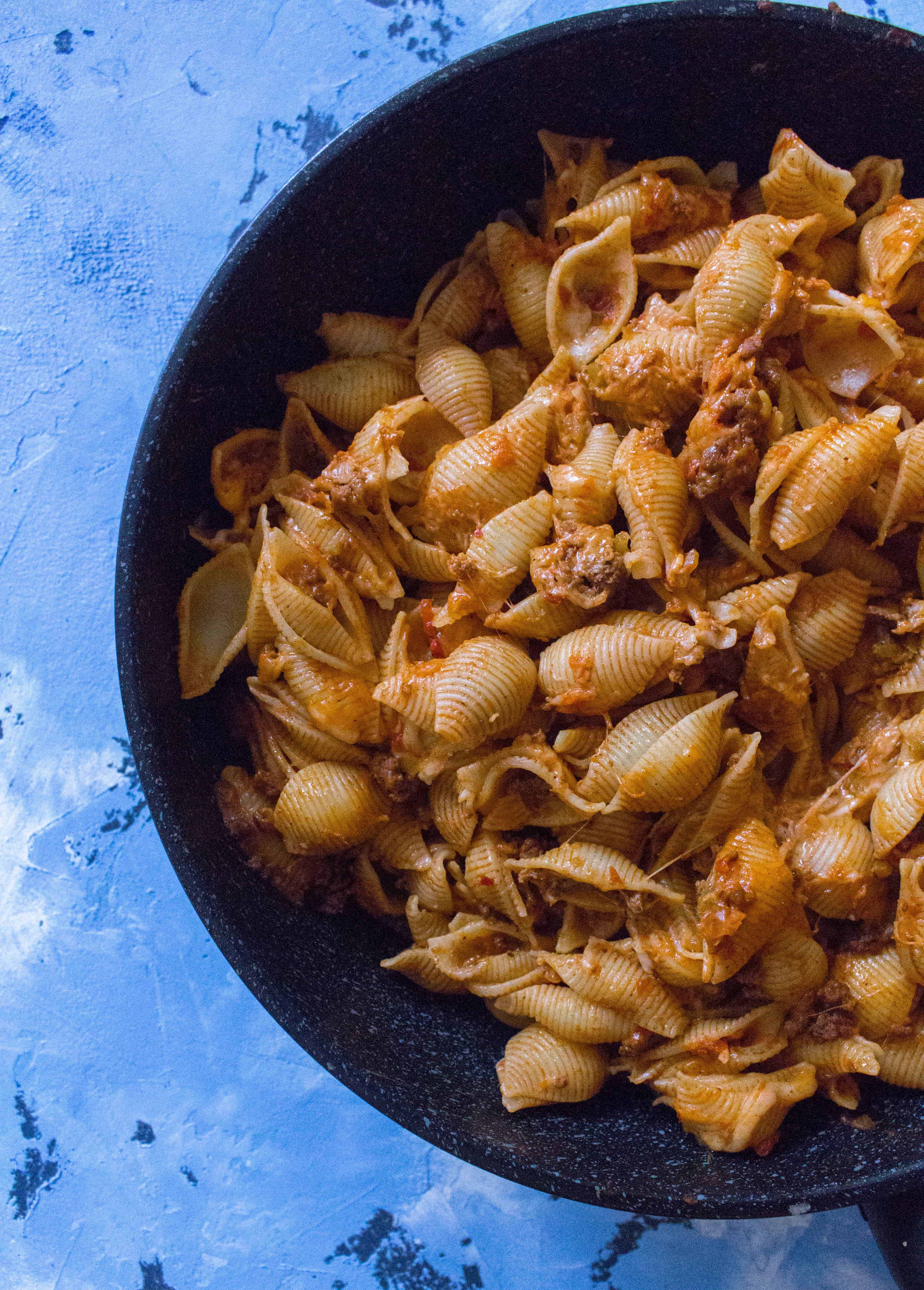 Last minute potluck taco pasta