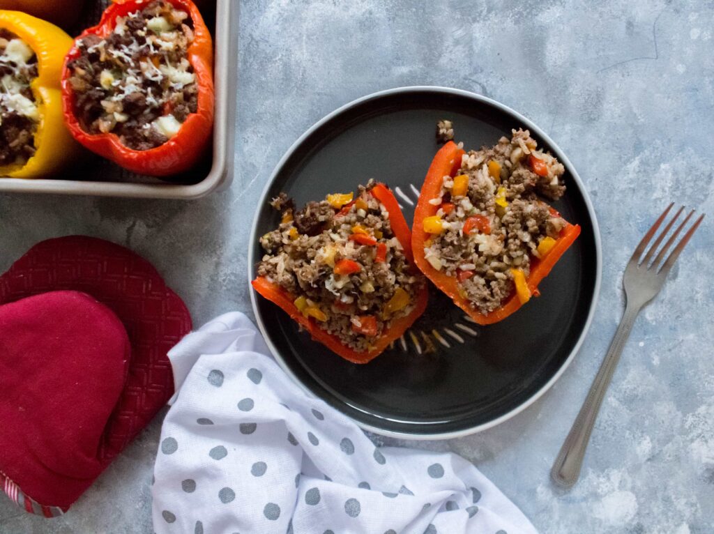 Easy Stuffed Bell Peppers with Ground Beef Carmy Run Eat Travel