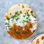 This Healthy Instant Pot Butter Chicken is a lightened up version that takes less than 30 minutes to make and is still rich and creamy.