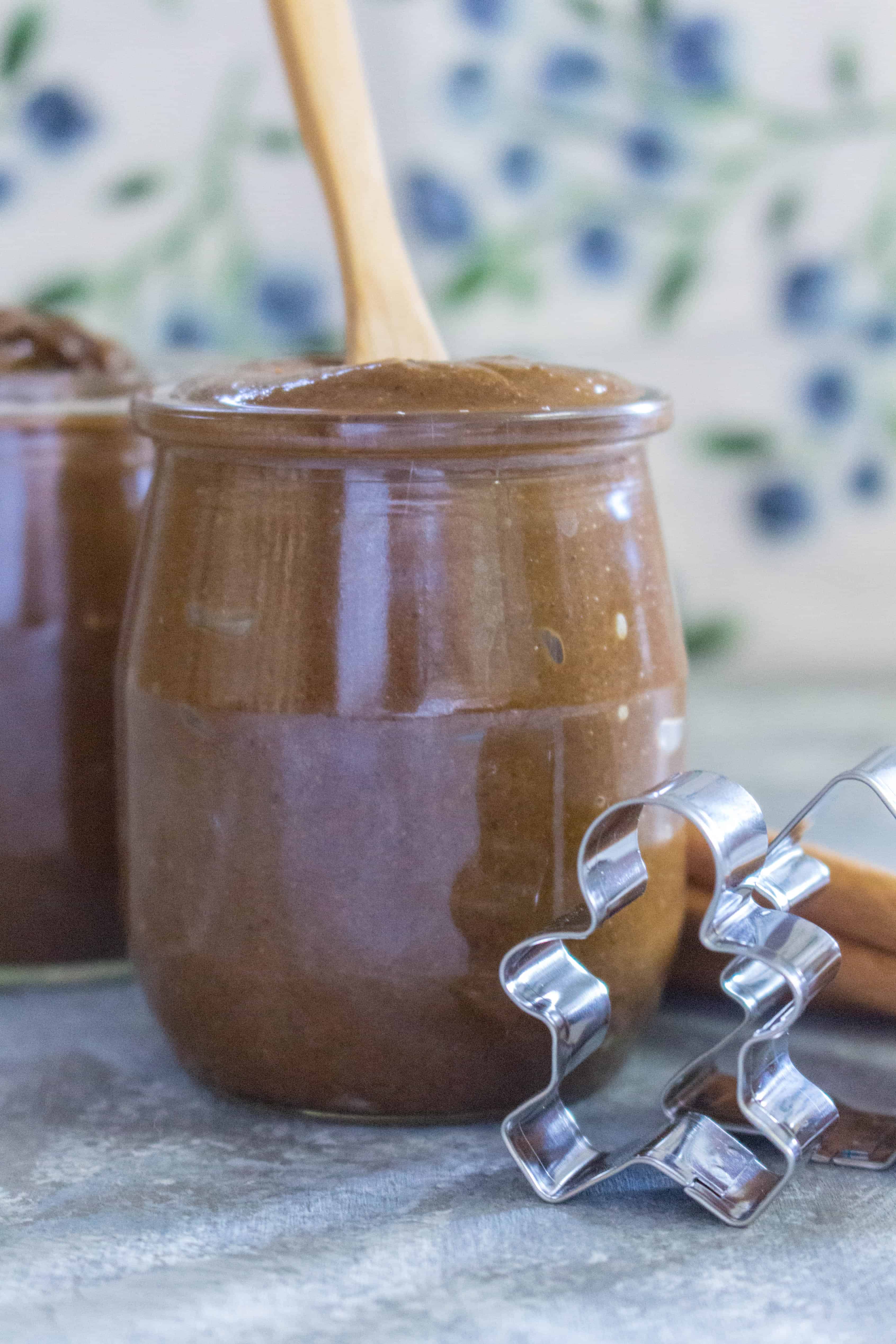 This homemade Gingerbread Nut Butter is smooth and creamy, with the perfect blend of spices to make you think you're about to eat a gingerbread cookie!