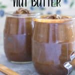This homemade Gingerbread Nut Butter is smooth and creamy, with the perfect blend of spices to make you think you're about to eat a gingerbread cookie!