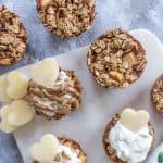 Start your morning off deliciously with these freezer friendly healthy baked apple oatmeal cups!