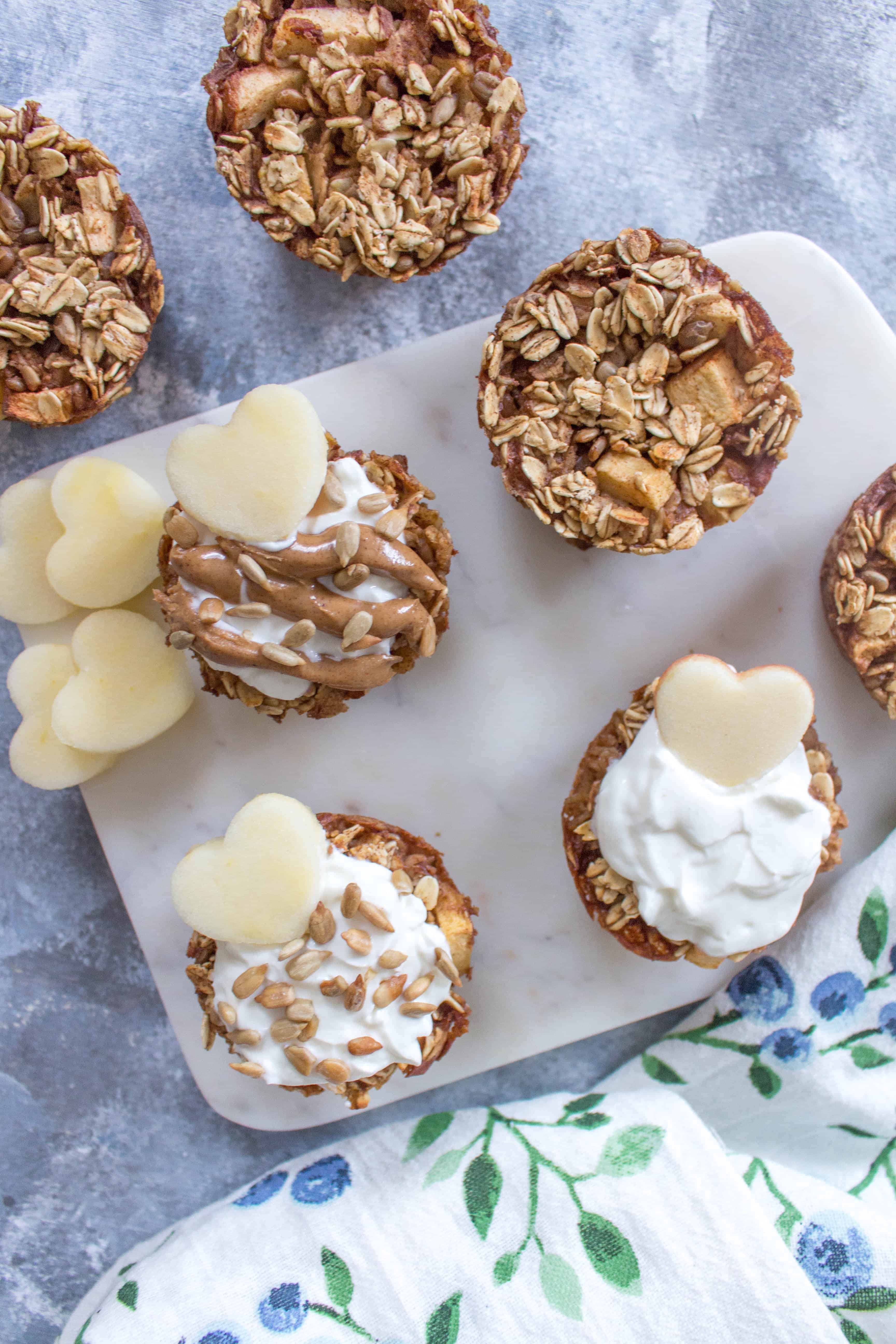 Healthy Breakfast Ideas: Start your morning off deliciously with these healthy baked apple oatmeal cups!