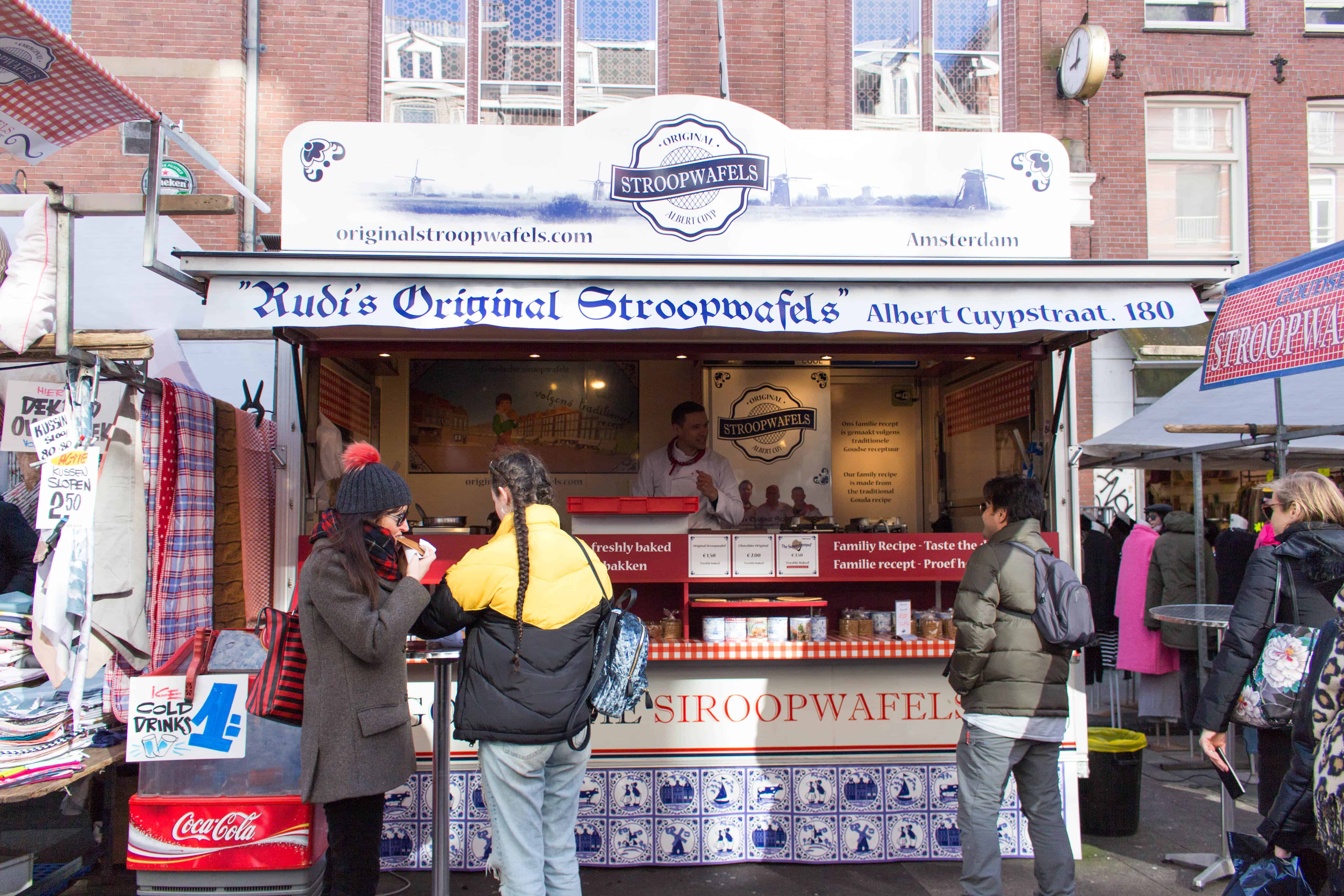 stroopwafels in amsterdam in albert cuyp market