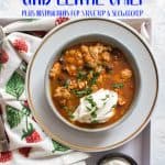 This Healthy Instant Pot Turkey and Lentil Chili Recipe is the perfect meal for any night of the week! The turkey keeps the calories low and the extra boost of lentils in the chili helps keeps you feeling full. #turkey #chili #chilli #lentils #healthy #healthyrecipes