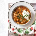 This Healthy Instant Pot Turkey and Lentil Chili Recipe is the perfect meal for any night of the week! The turkey keeps the calories low and the extra boost of lentils in the chili helps keeps you feeling full.