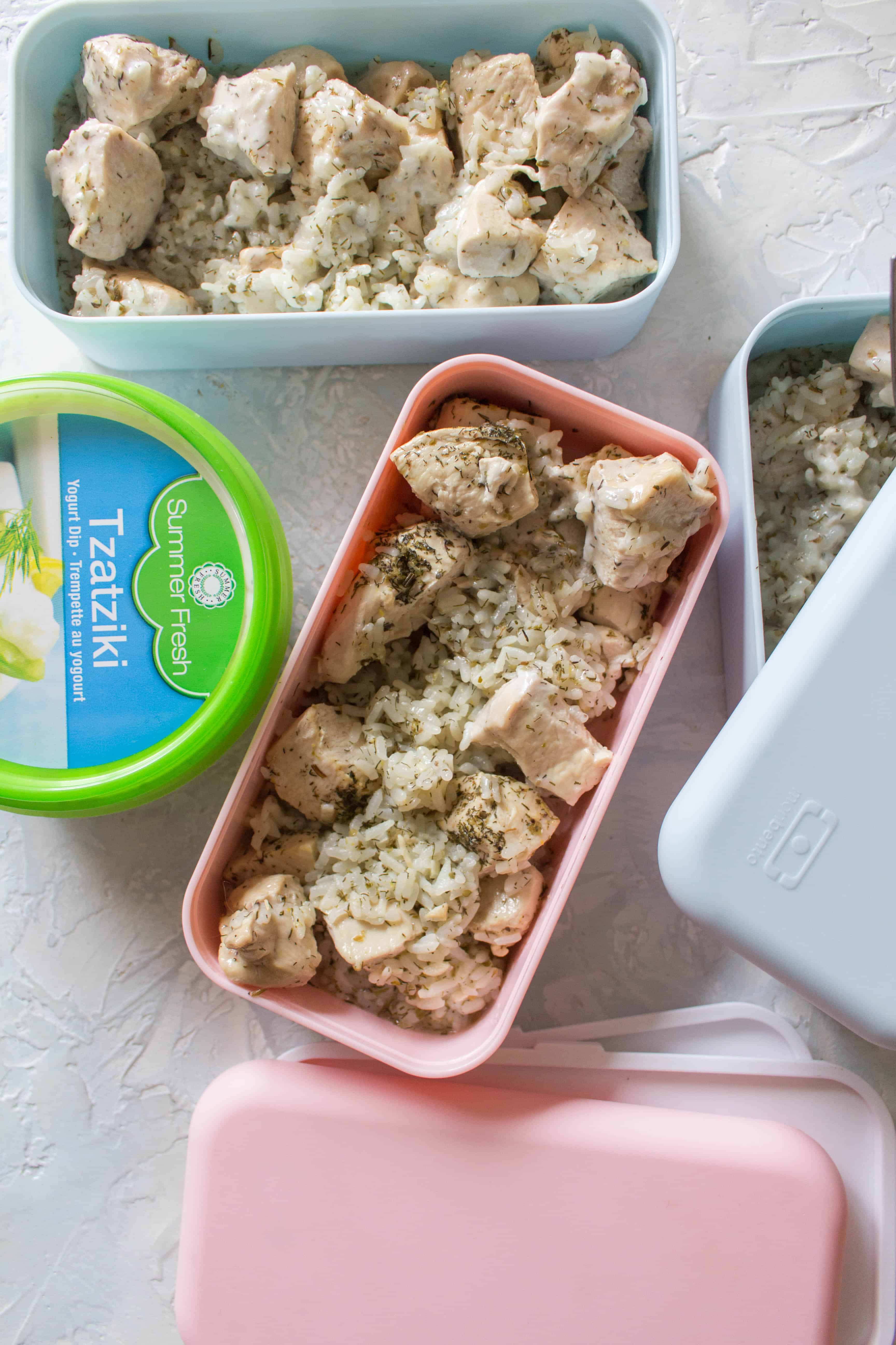 Healthy Greek Chicken And Rice Instant Pot Meal Prep