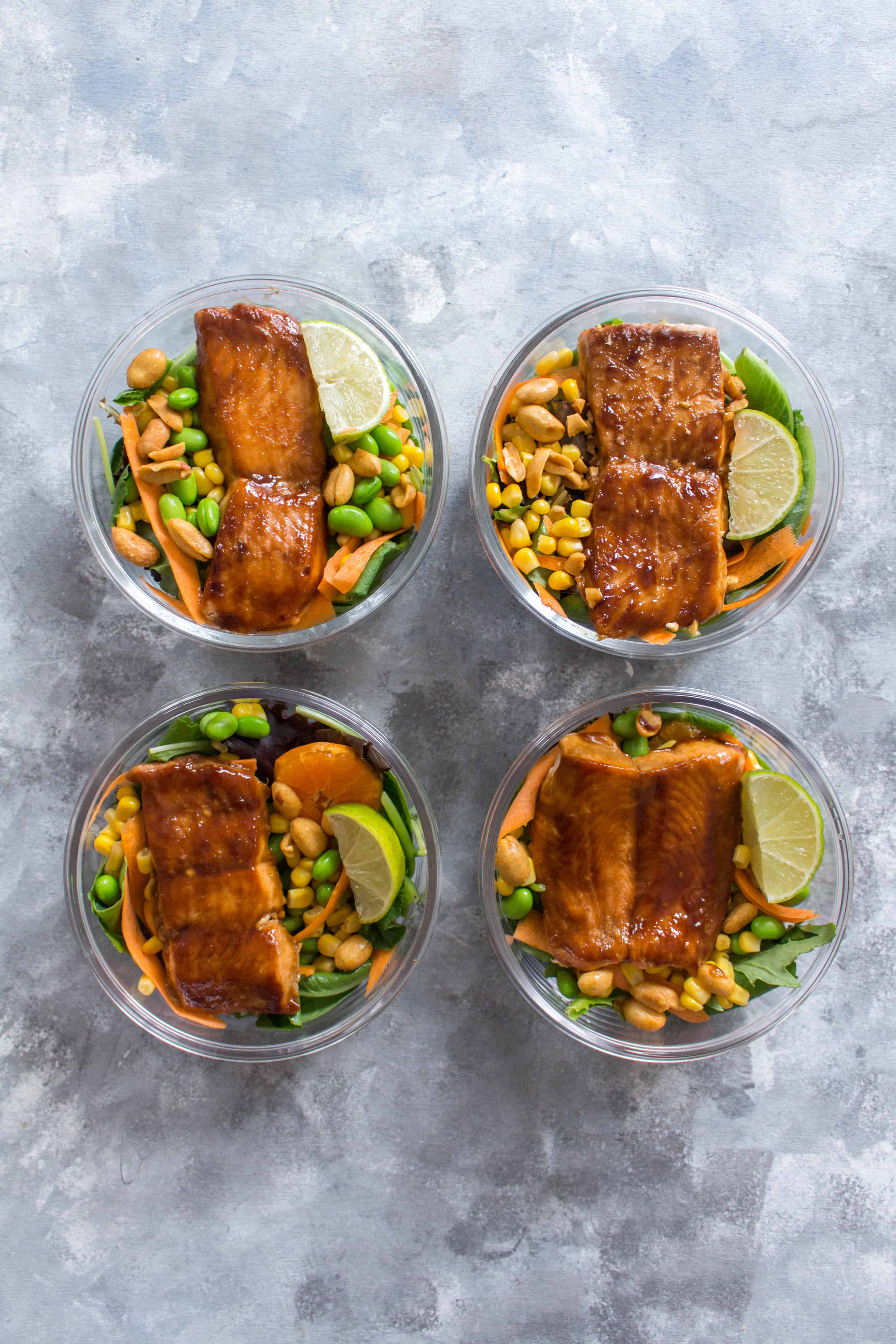 This Easy Hoisin Glazed Salmon Meal Prep is perfect for those who may not be able to heat up their lunches. Delicious whether warm or cold, this earthy but sweet hoisin glazed salmon is just what you need for your meal. #mealprep #salmon