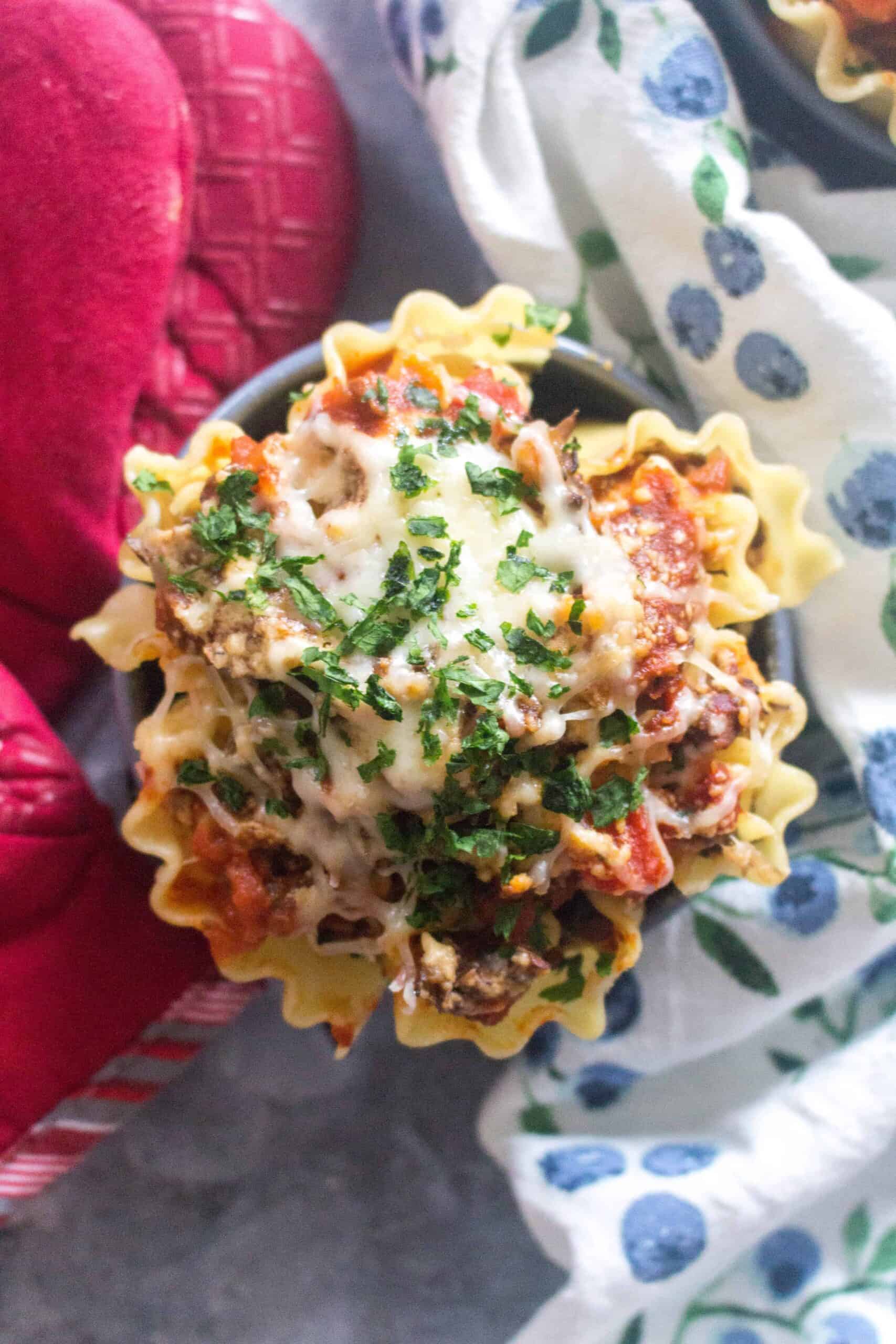 Mushroom Lasagna Roll Up (Instant Pot and Oven Instructions)