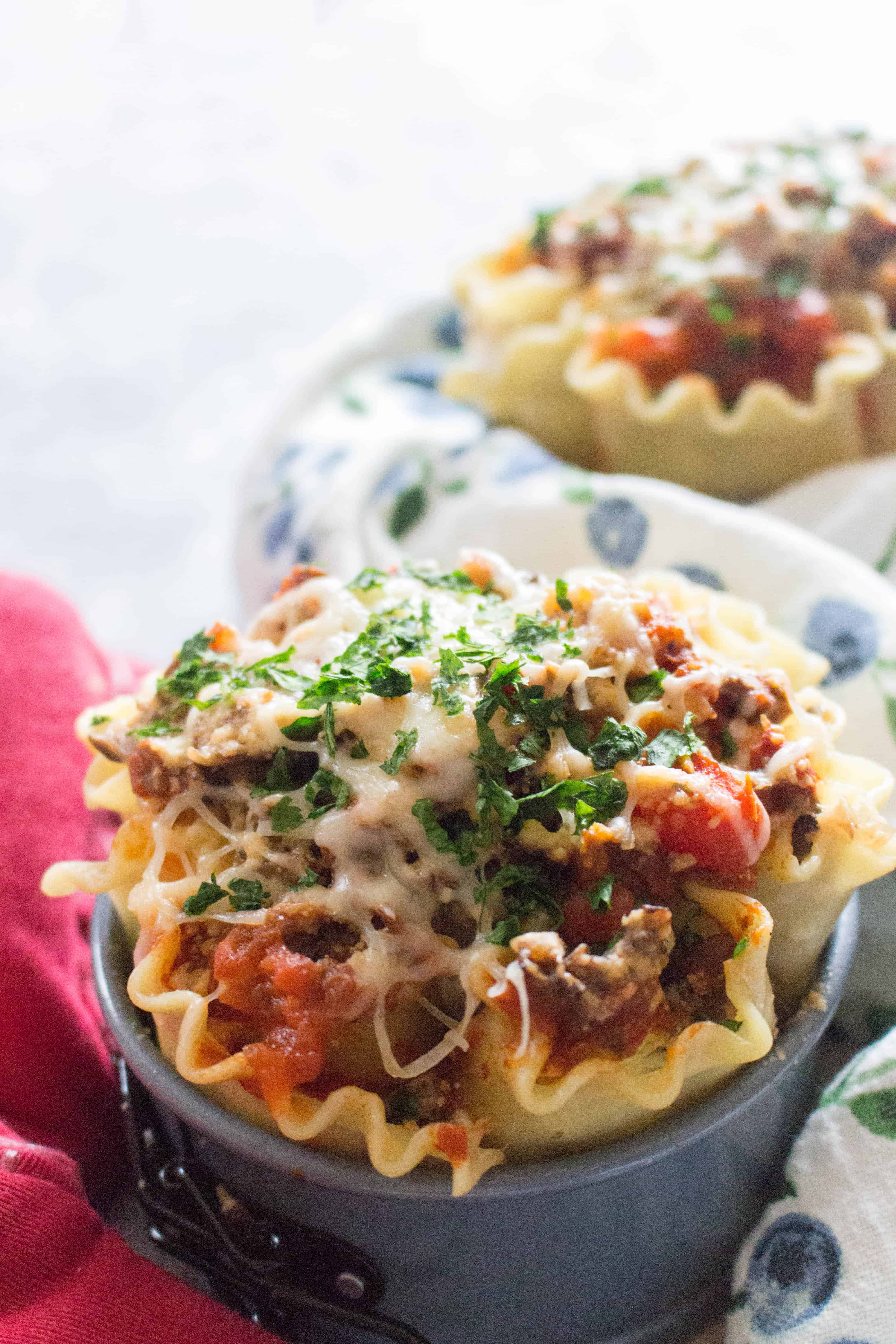 These delicious mushroom lasagna roll up made in the Instant Pot (or the oven!) are so fun and perfect for individual meals or as a dinner for two!