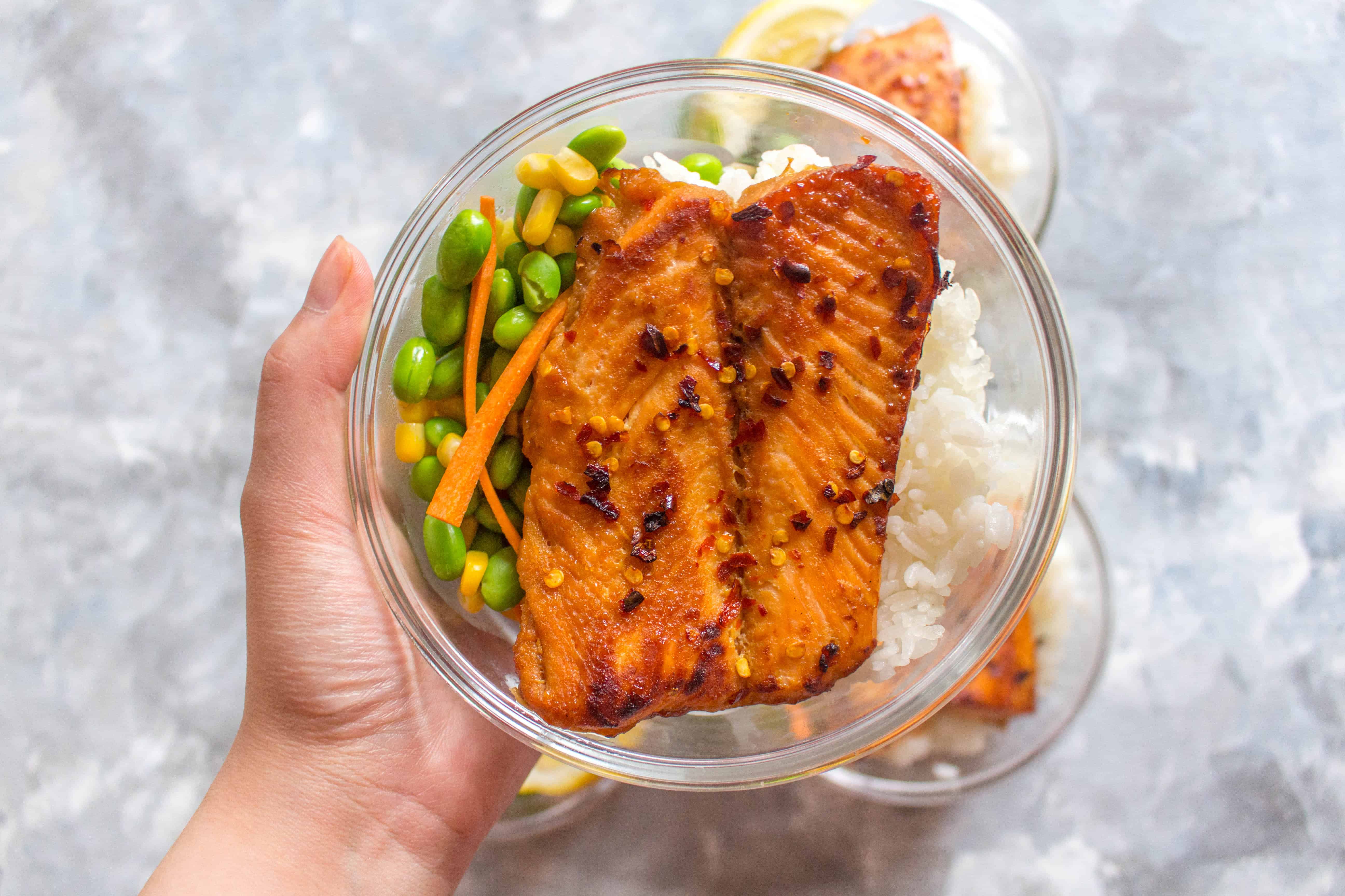 This quick and easy Sweet Chili Salmon Meal Prep is super delicious, flavourful, and my new go-to meal! It makes for the perfect meal prep and a tasty weeknight dinner!