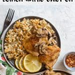 Get dinner on the table in under 30 minutes with this Instant Pot Lemon Garlic Chicken. Tender and juicy with a creamy sauce, this lemon garlic chicken is full of flavour and will have you reaching for seconds. Non Instant Pot instructions included.