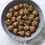 This asian inspired meatball recipe, Hoisin Sriracha Glazed Meatballs, will quickly become a meal prep favourite! Coated with a delicious sauce with a hint of spice, you're going to want to eat it all week!