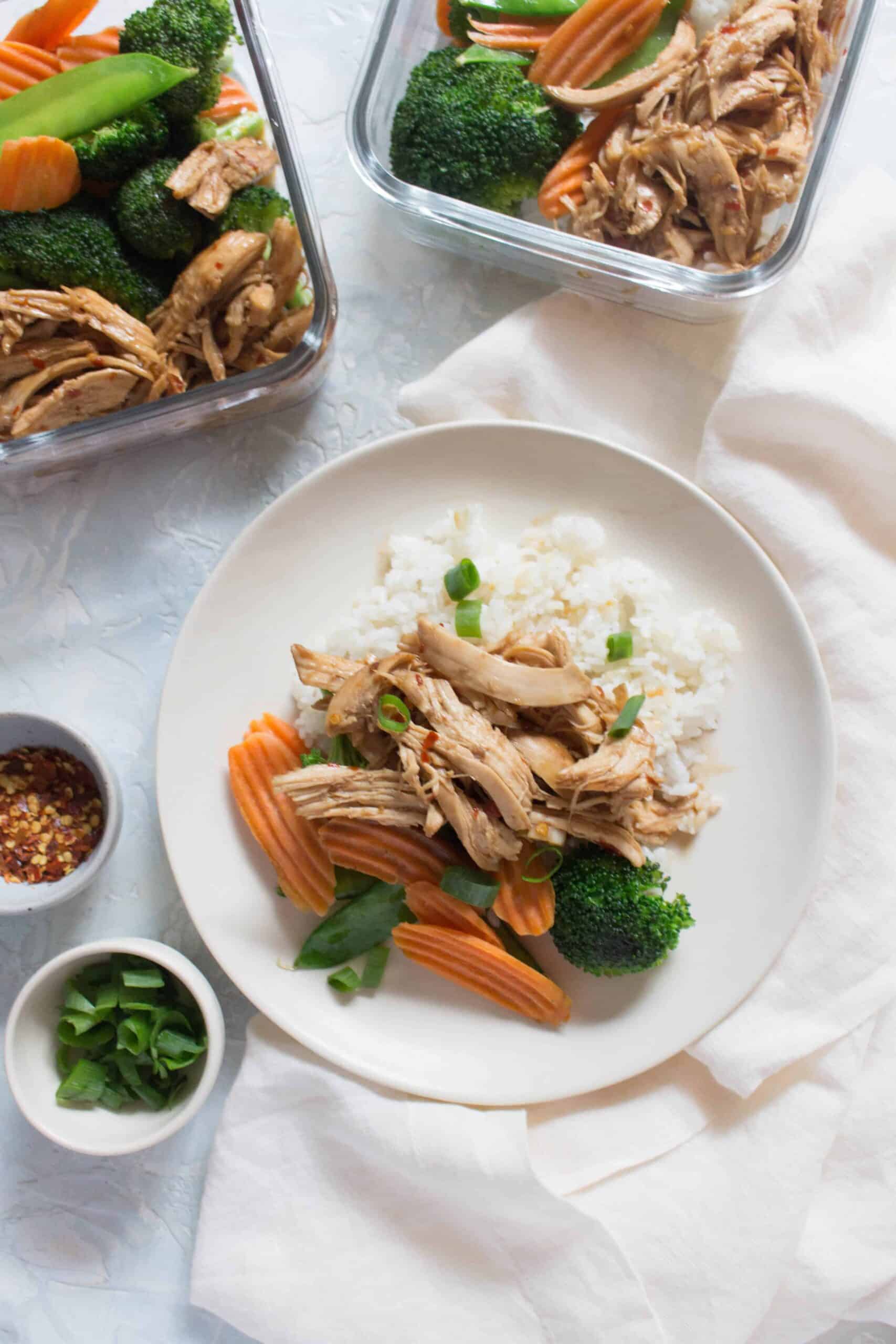 This Instant Pot Teriyaki Chicken is full of bold flavours that will quickly become a weeknight family favourite and is makes the perfect speedy meal prep.