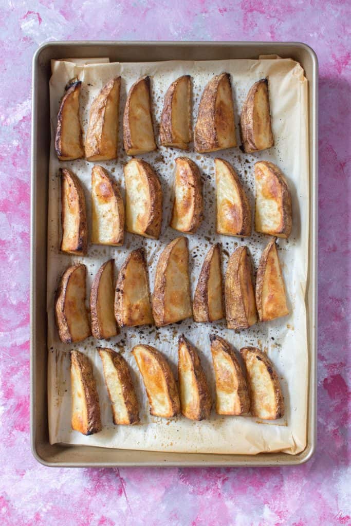 Simple Oven Baked Potato Wedges Carmy Easy Healthyish Recipes