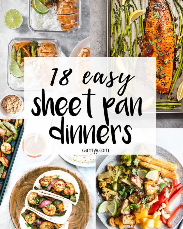 Need a quick and low-mess dinner idea? Try these 18 Easy Sheet Pan Meals!