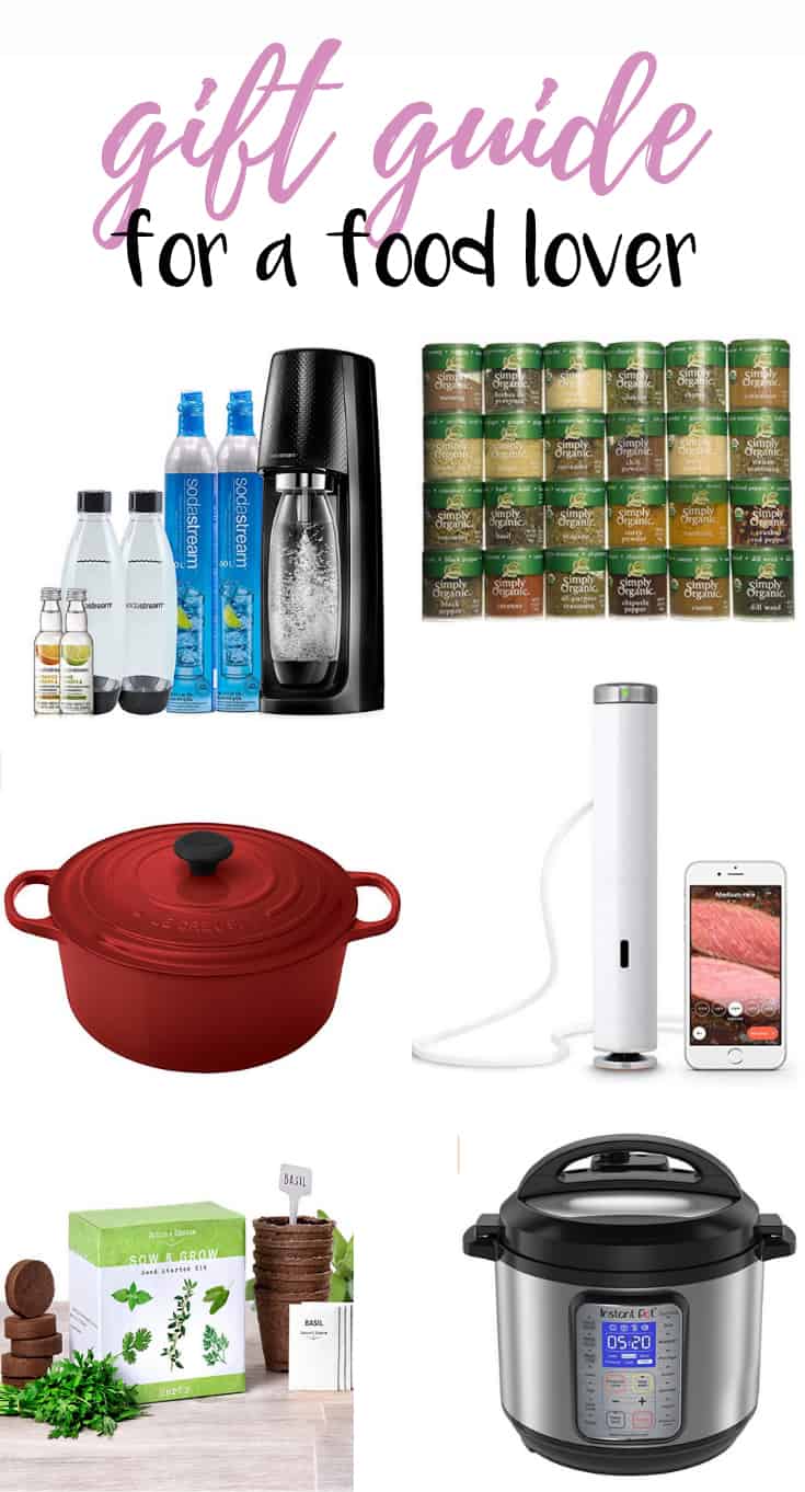Do you have a food lover in your life? Someone who loves the latest kitchen gadgets? Someone who loves to experiment in the kitchen? Or someone who loves food and is looking to expand their starter kitchen? Here's a gift guide for that person in your life!