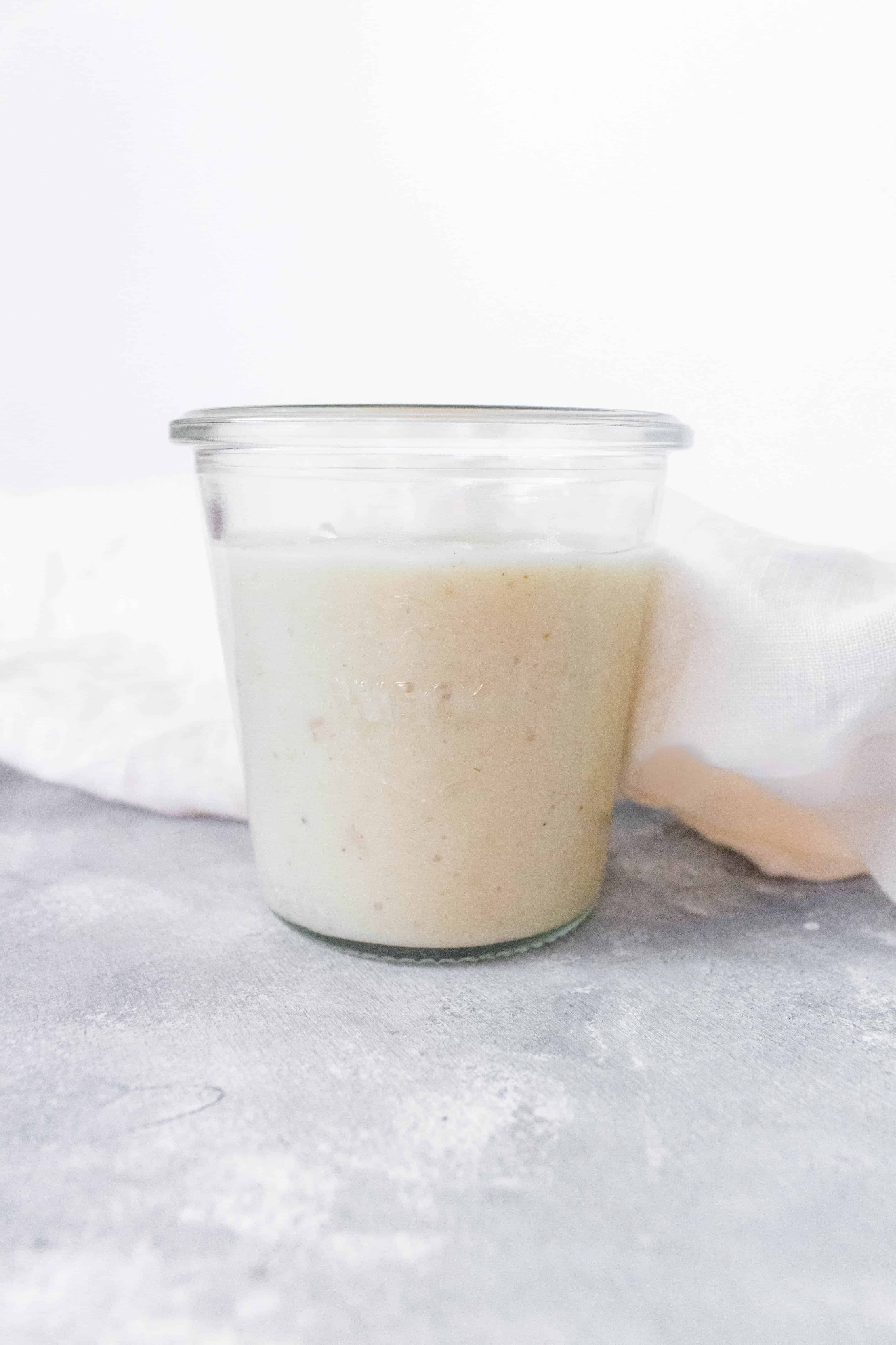 This Homemade Creamy Roasted Garlic Dressing recipe is fast, easy to make, made with wholesome ingredients, and tastes delicious! Skip the store-bought dressing and make your own!