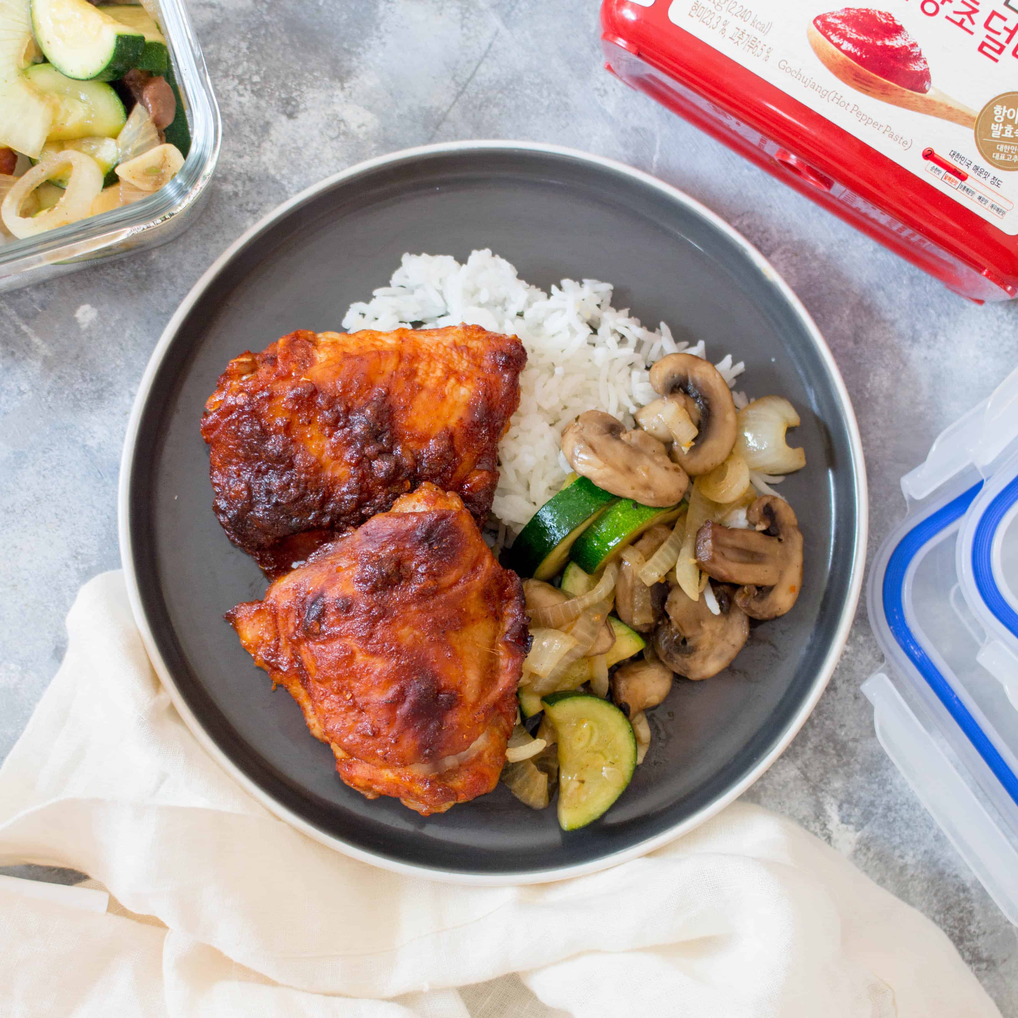 Spicy Korean Chicken Meal Prep