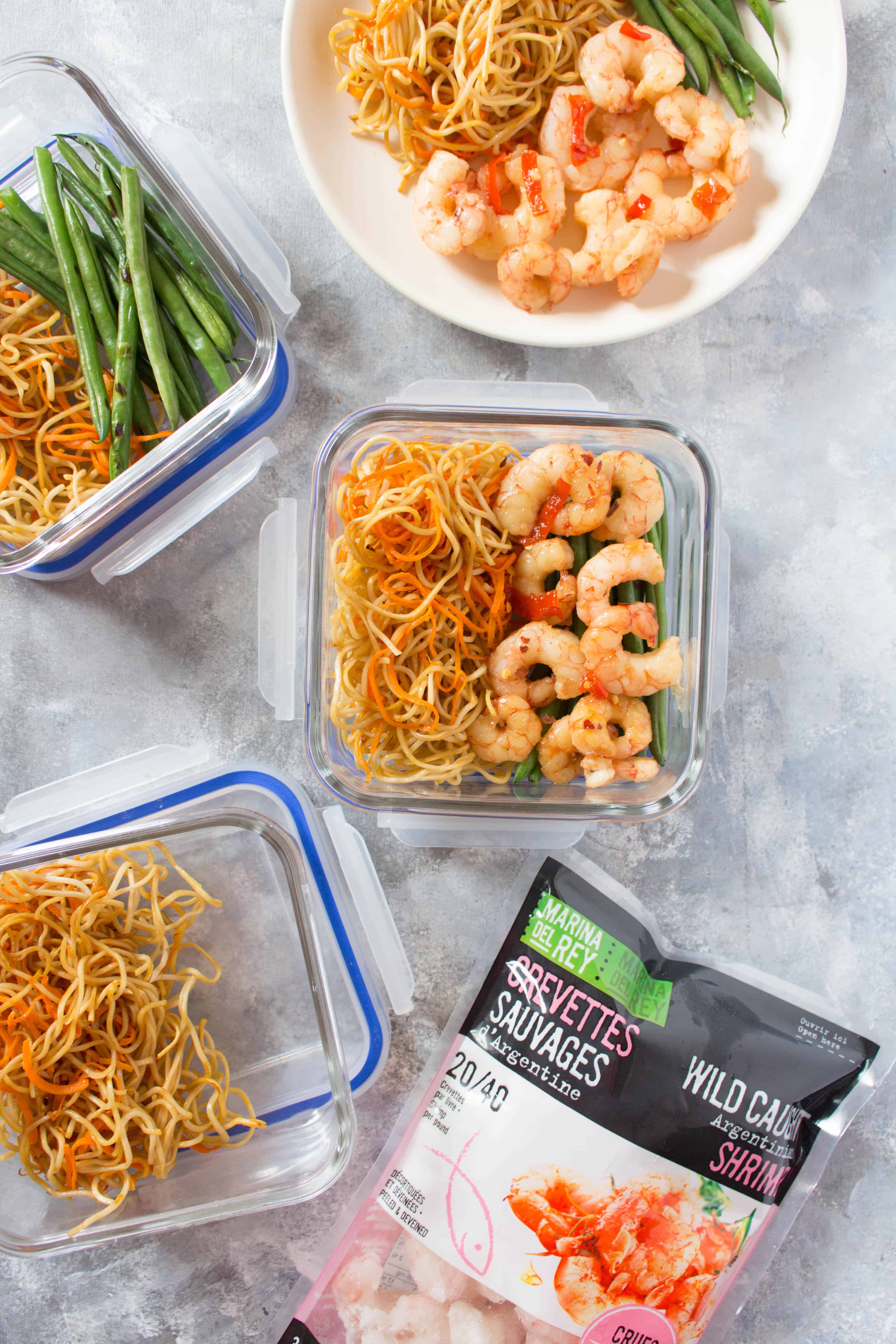 Shrimp with Homemade Sweet and Spicy Chili Sauce Meal Prep