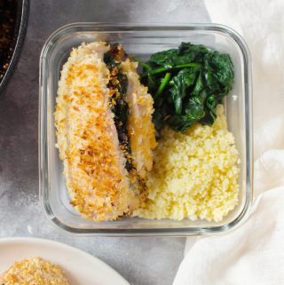 Looking to change up your regular boring chicken meal prep? This Spinach, Sun Dried Tomato, and Cheese Stuffed Chicken Meal Prep will have you asking for more as it is stuffed with flavour without having to spend time marinating!