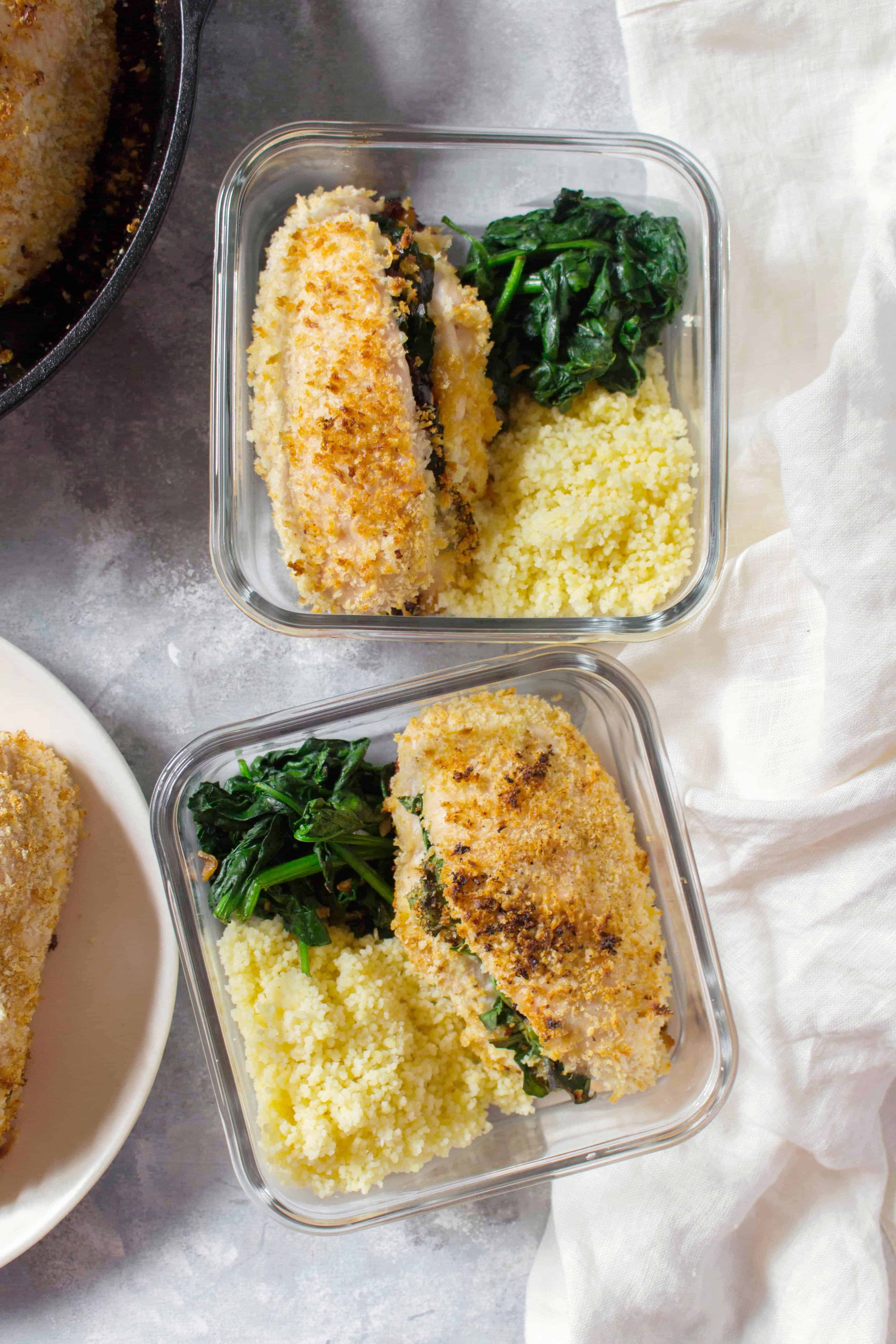 Looking to change up your regular boring chicken meal prep? This Spinach, Sun Dried Tomato, and Cheese Stuffed Chicken Meal Prep will have you asking for more as it is stuffed with flavour without having to spend time marinating!