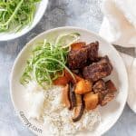 These spicy sweet but savoury Korean Instant Pot Beef Short Ribs are going to knock your socks off. It's such a cozy meal that you're going to want to make this again and again all winter.