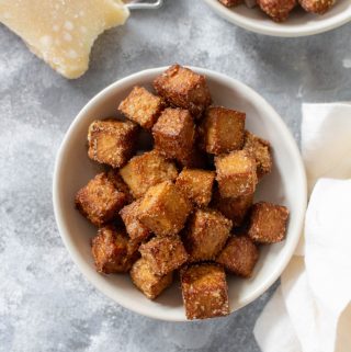 These Air Fryer Tofu Cubes are perfect as a snack on their own or as a part of a complete meal! 