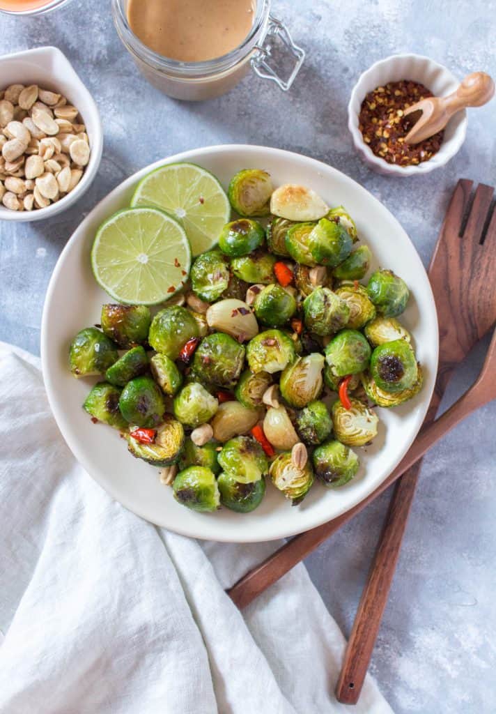 Peanut Thai Chili Brussels Sprouts Carmy Easy Healthyish Recipes