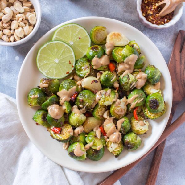 Peanut Thai Chili Brussels Sprouts Carmy Easy Healthyish Recipes