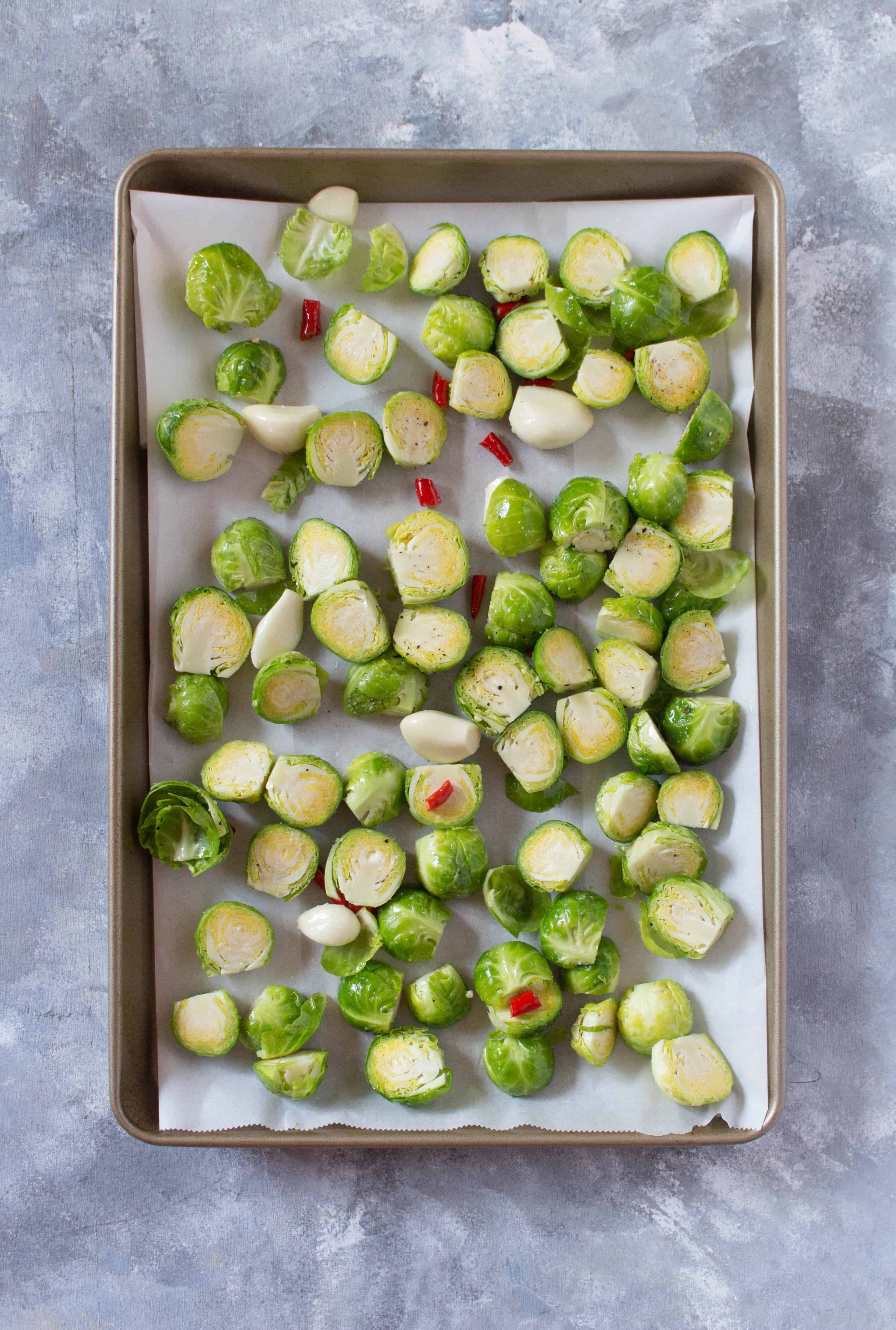 Peanut Thai Chili Brussels Sprouts