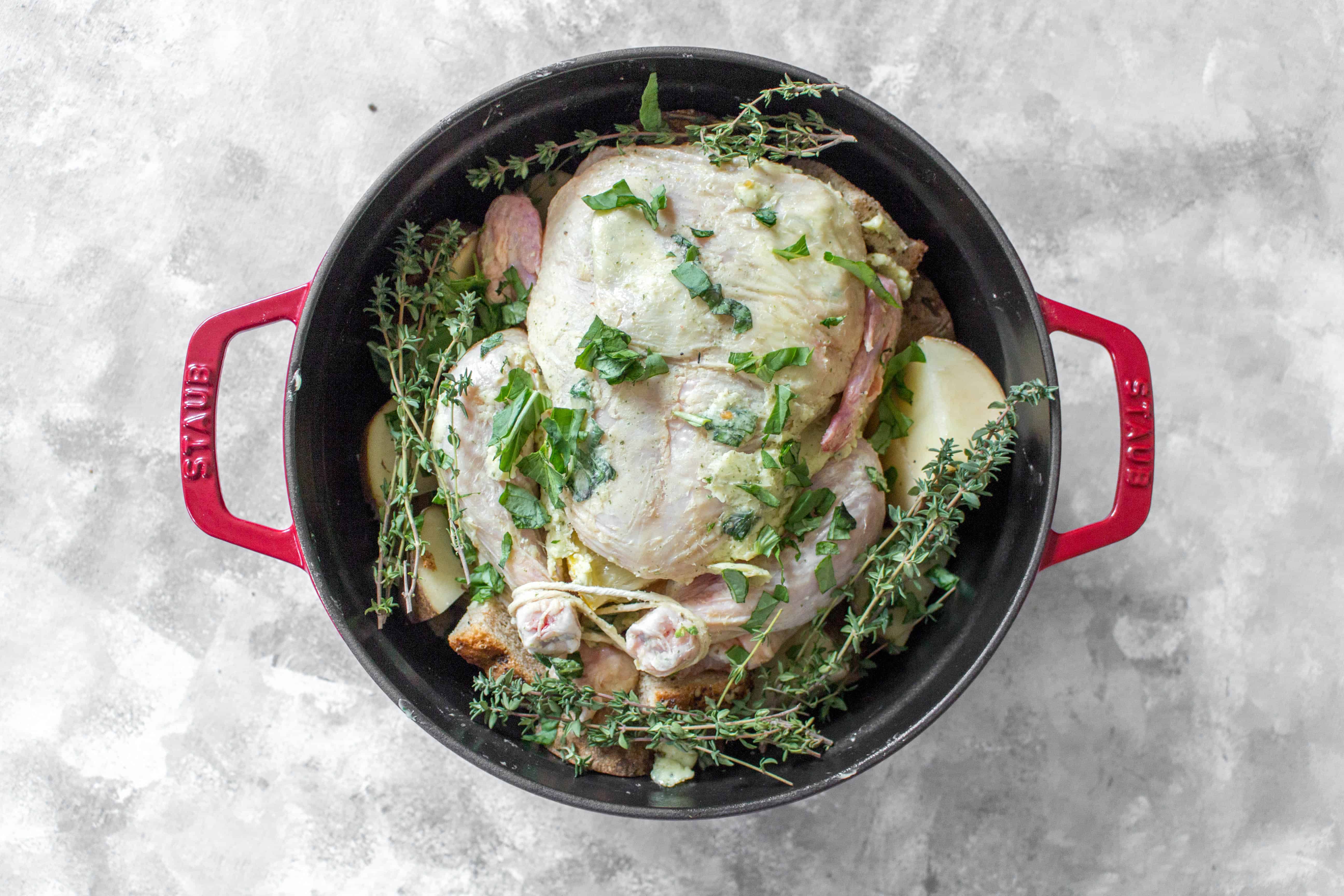 how to roast chicken in a dutch oven