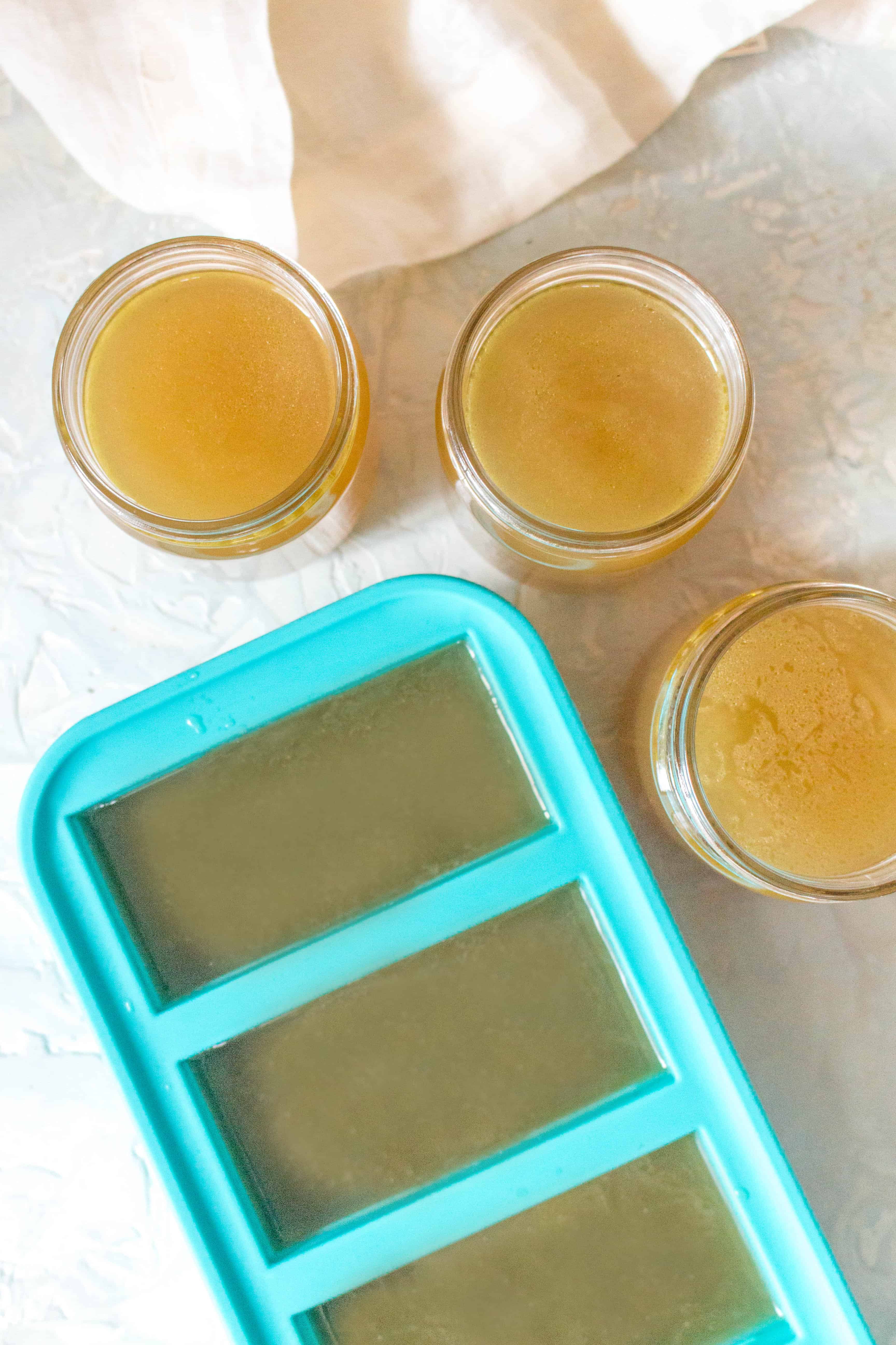 how to freeze and store homemade chicken stock