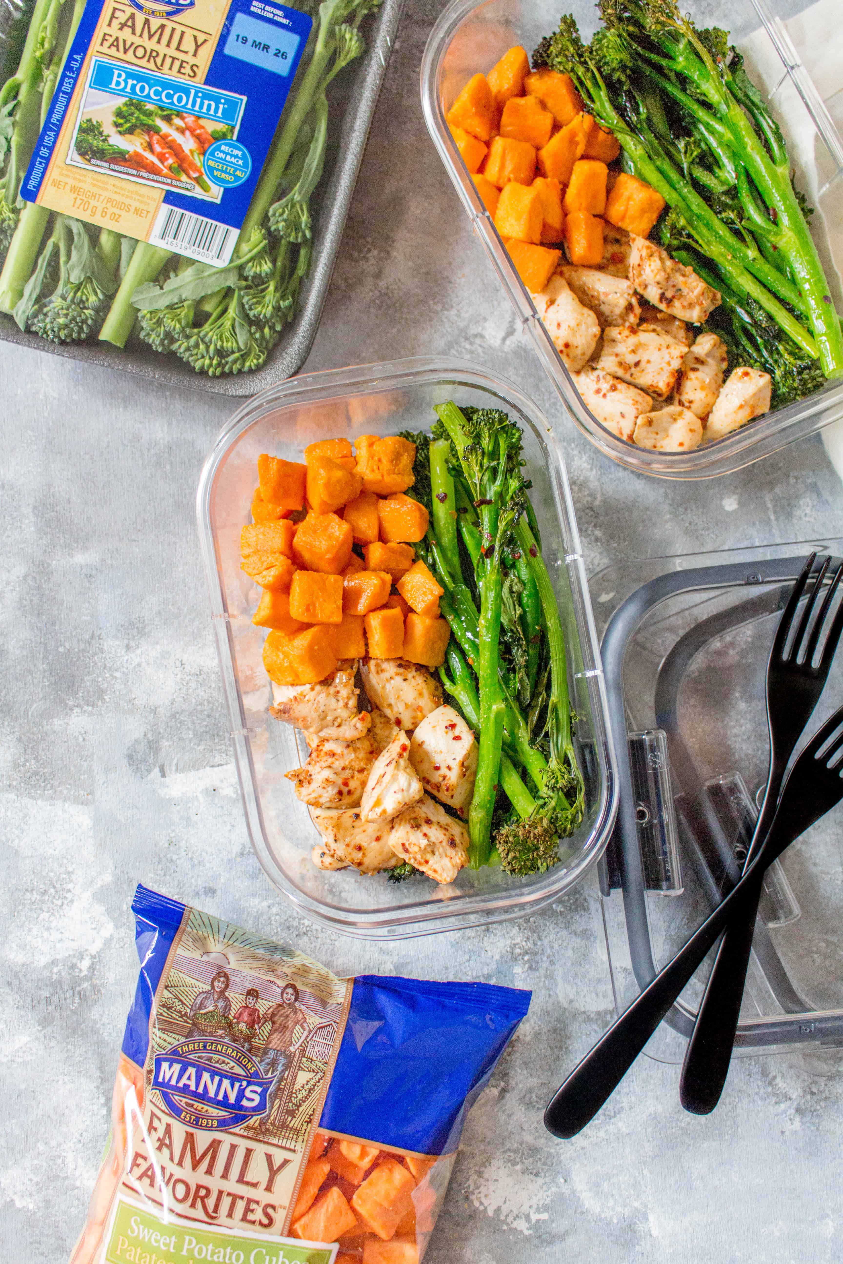 This super easy sheet pan Peri Peri Chicken Meal Prep takes under 35 minutes to make from start to finish!