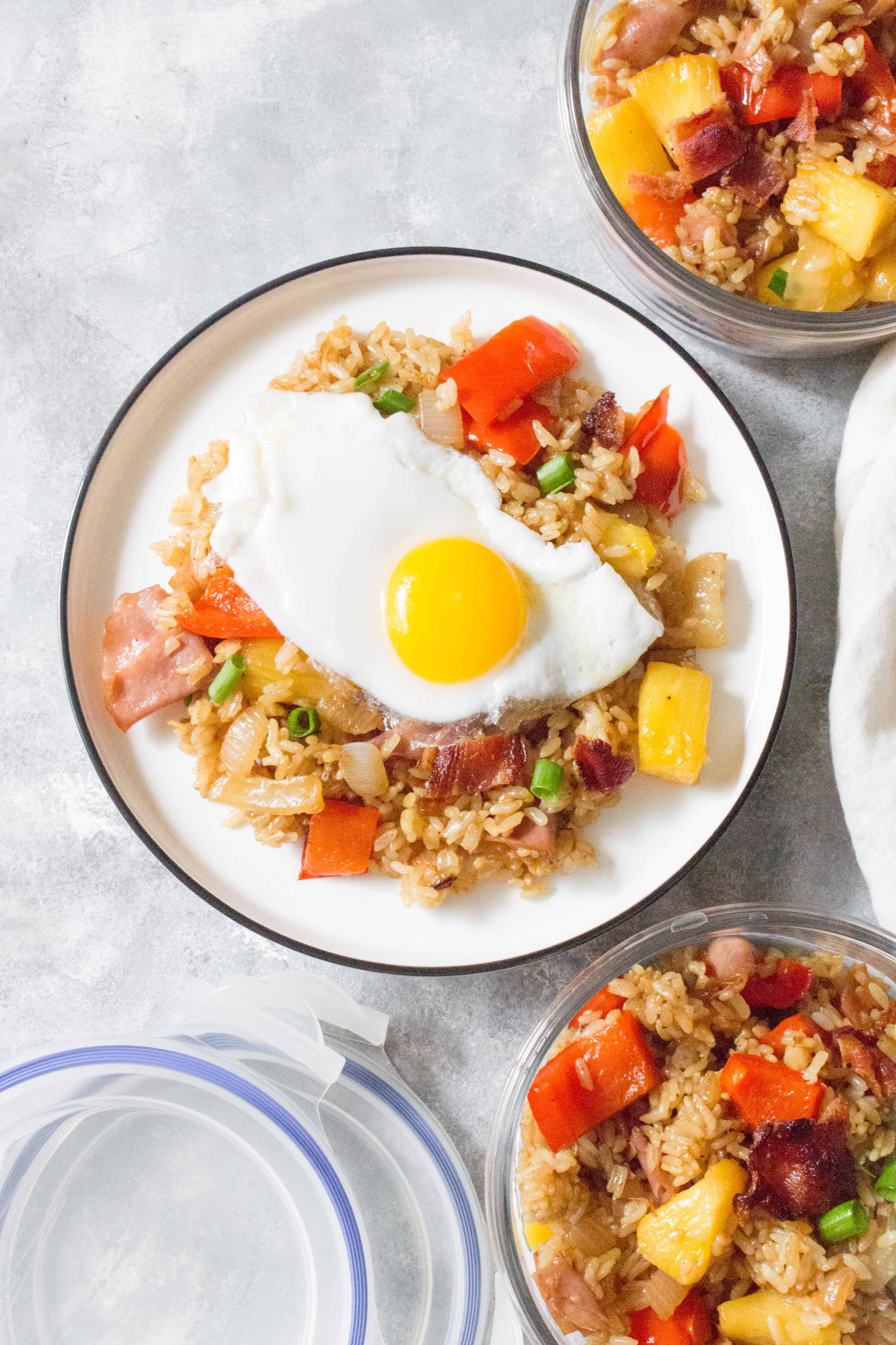 Made with easy to find ingredients, this Hawaiian Breakfast Fried Rice makes for a delicious morning!