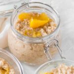 This creamy and easy to make Peaches and Cream Instant Pot Steel Cut Oats will help you start your day off right!