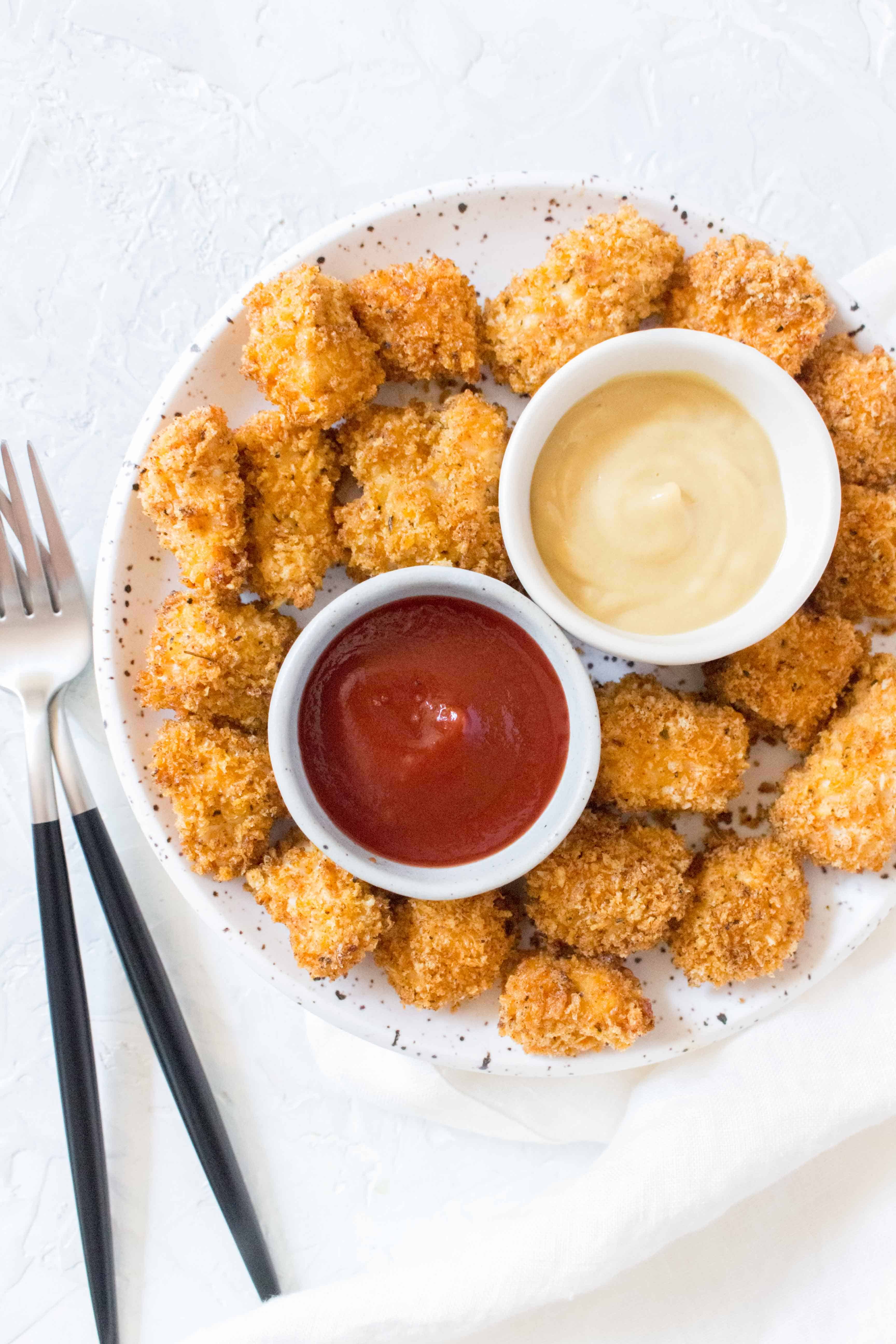 Swap out your frozen store bought chicken nuggets and make these super easy Homemade Air Fryer Chicken Nuggets instead!