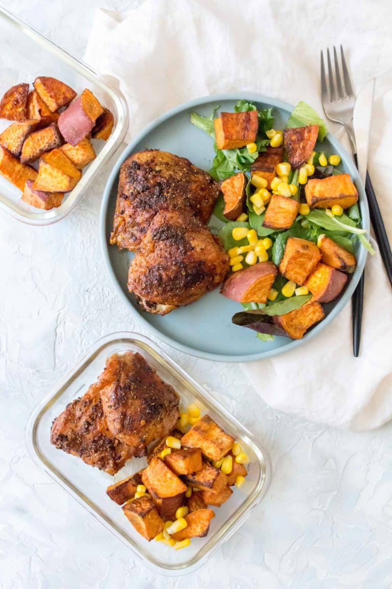 Cajun Chicken Thighs Meal Prep Carmy Easy Healthyish Recipes