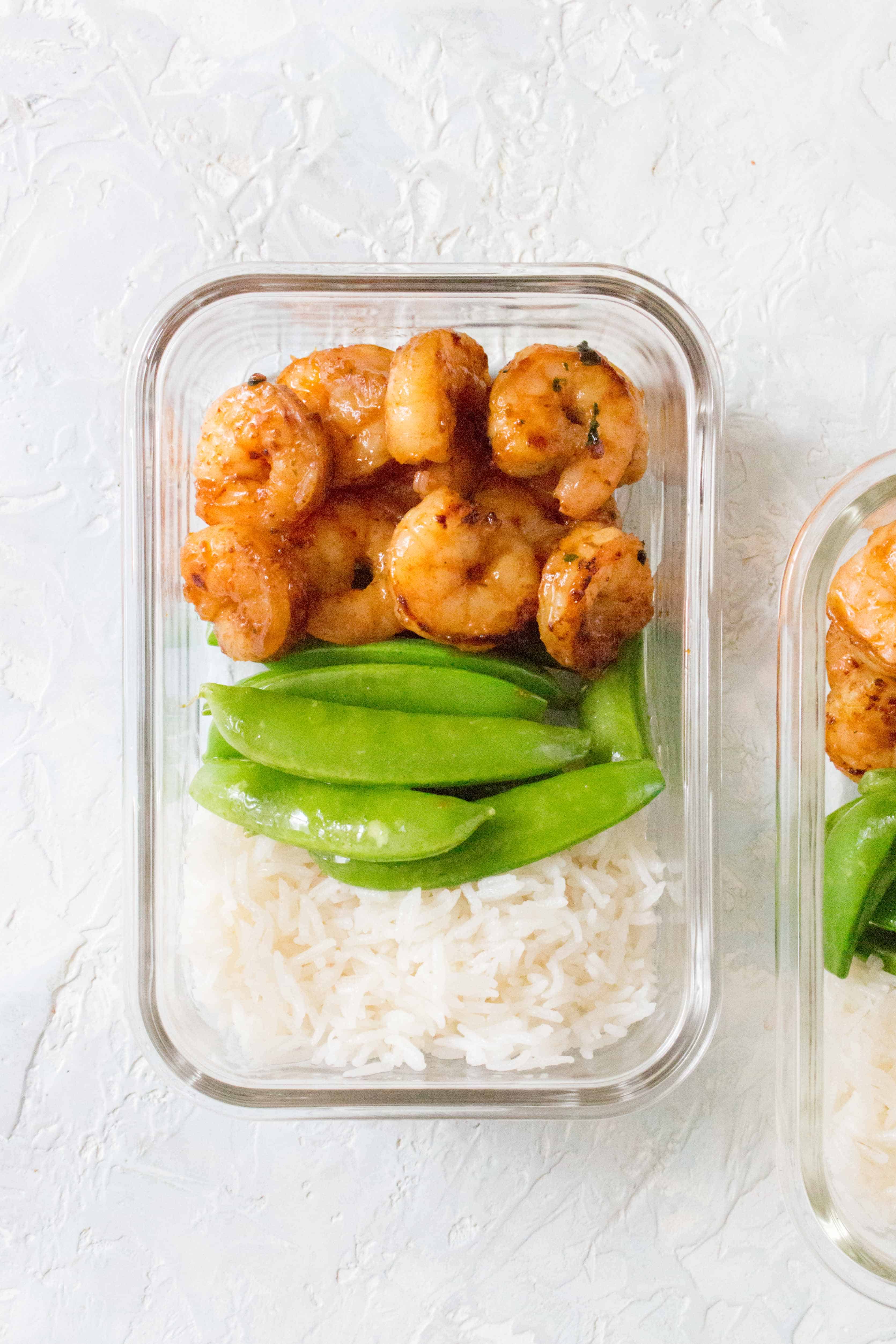 This Honey Garlic Lime Shrimp is perfectly pan seared, sweet and garlicky. Make this for your dinner or meal prep in under 20 minutes.