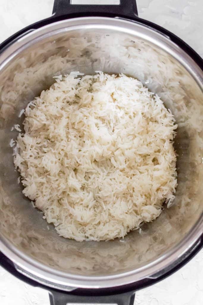 rice in the instant pot.